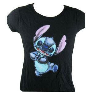 Disney Stitch T-Shirt Black Kids Child Size Medium Movie Lilo & Stitch